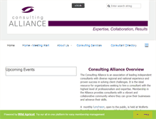 Tablet Screenshot of consultingalliance.org